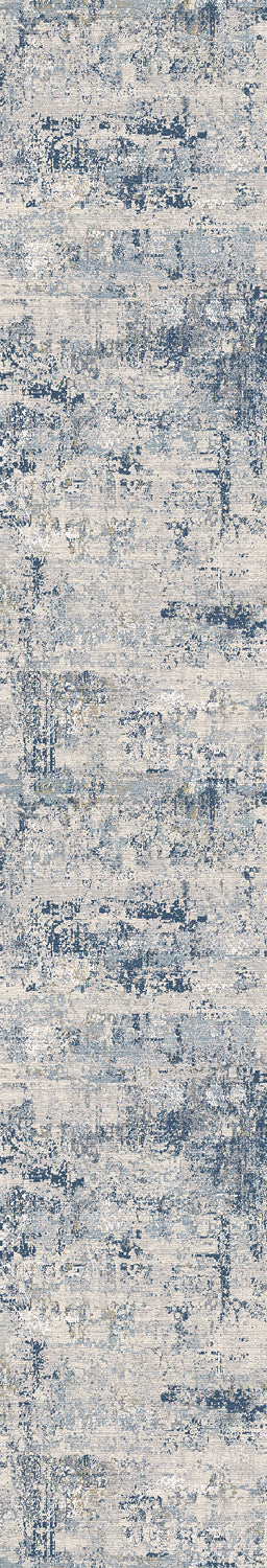 Castilla Modern Grey/Blue Distressed Medium Pile Rug
