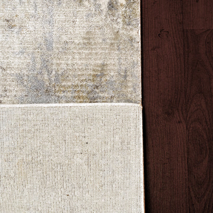 Castilla Modern Cream/Grey Distressed Medium Pile Rug