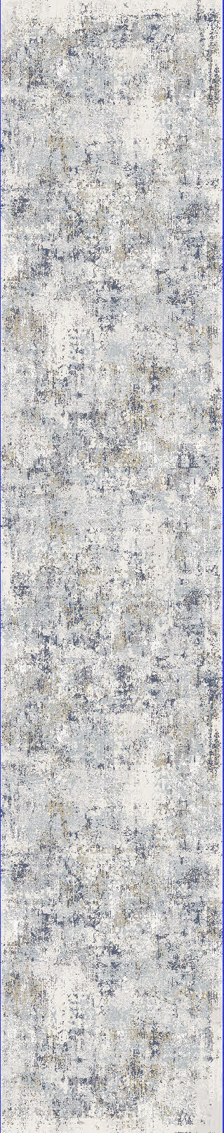 Castilla Modern Cream/Grey Distressed Medium Pile Rug