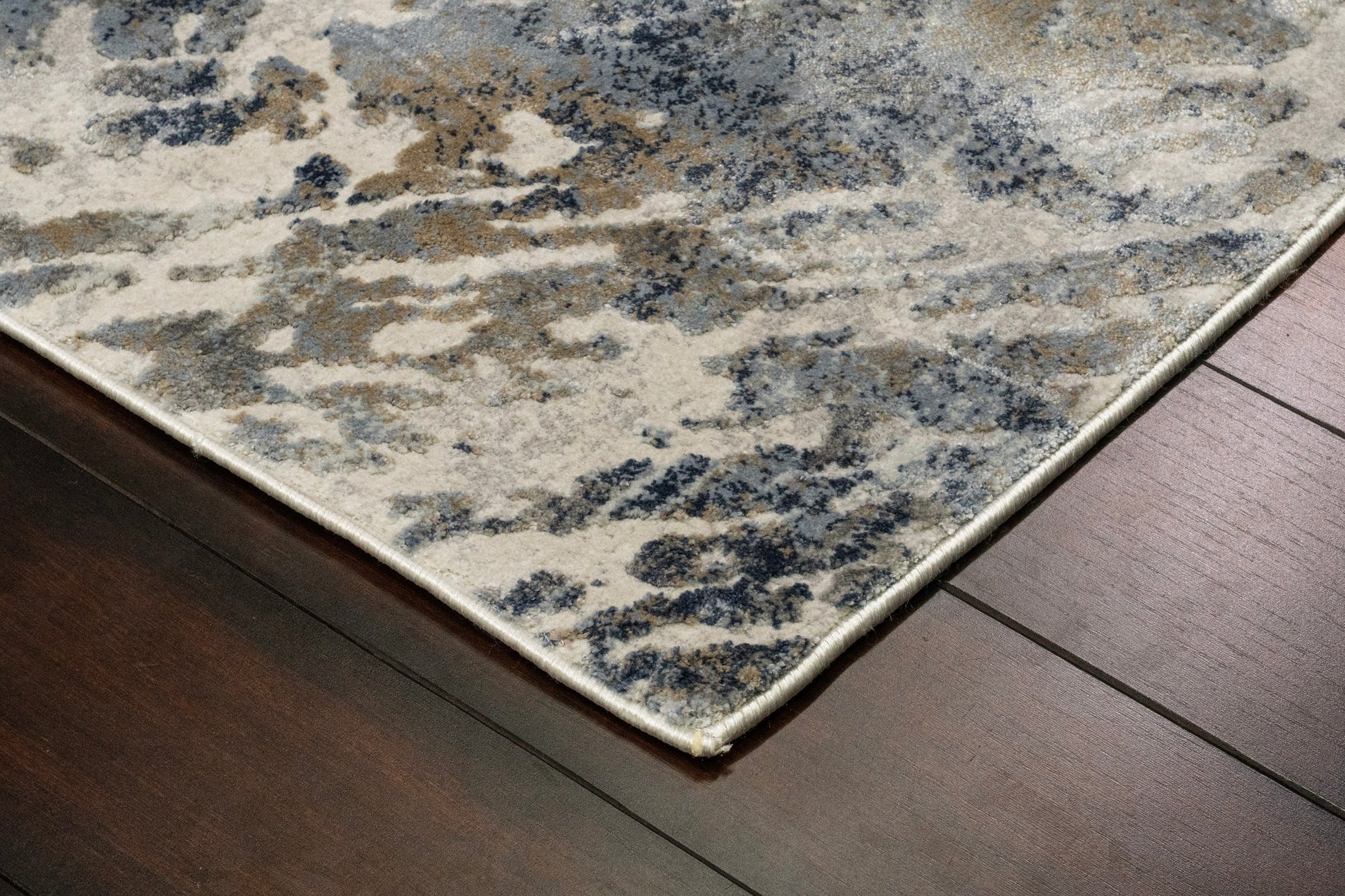 Castilla Modern Grey/Blue Distressed Medium Pile Rug