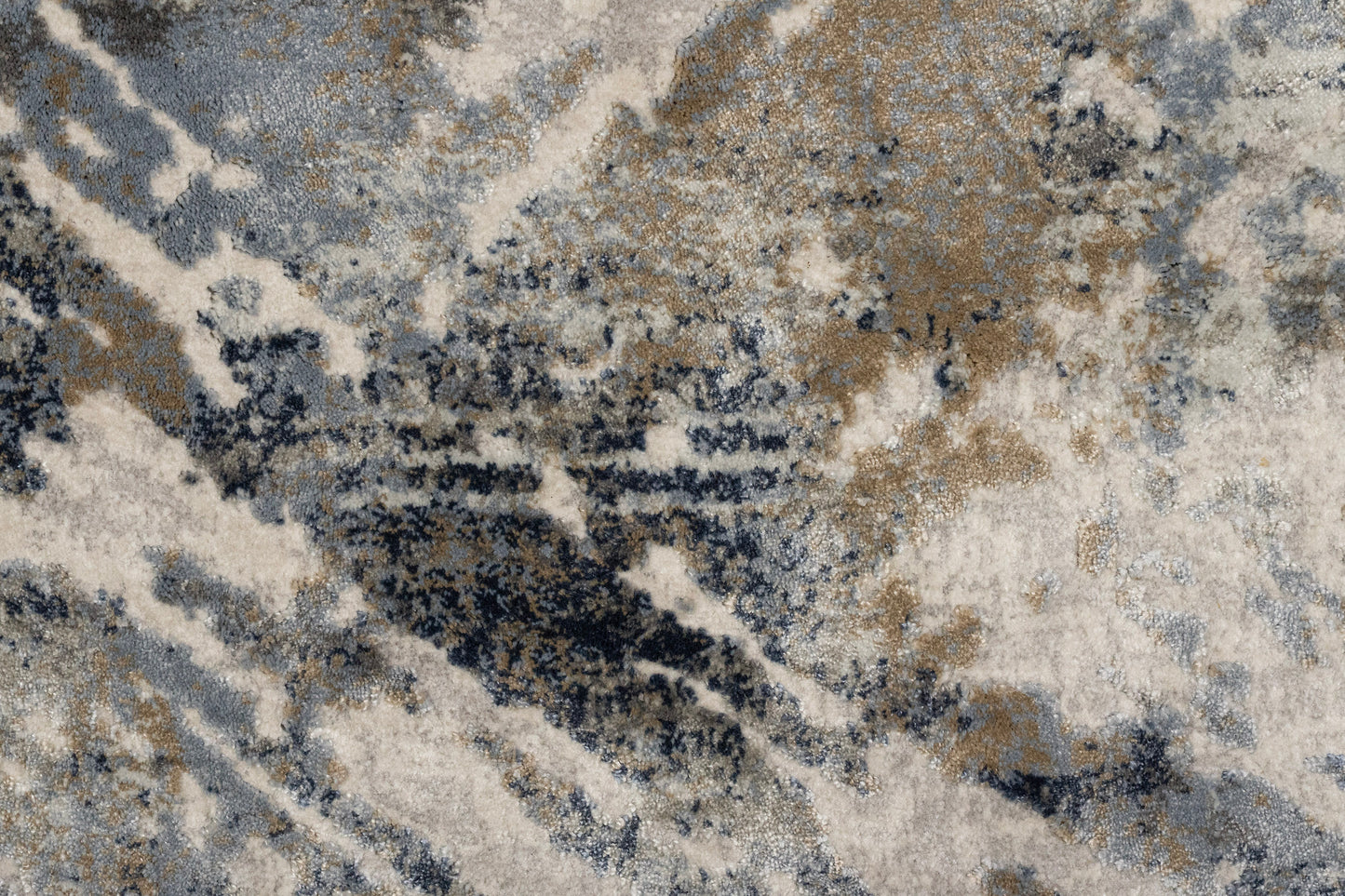 Castilla Modern Grey/Blue Distressed Medium Pile Rug