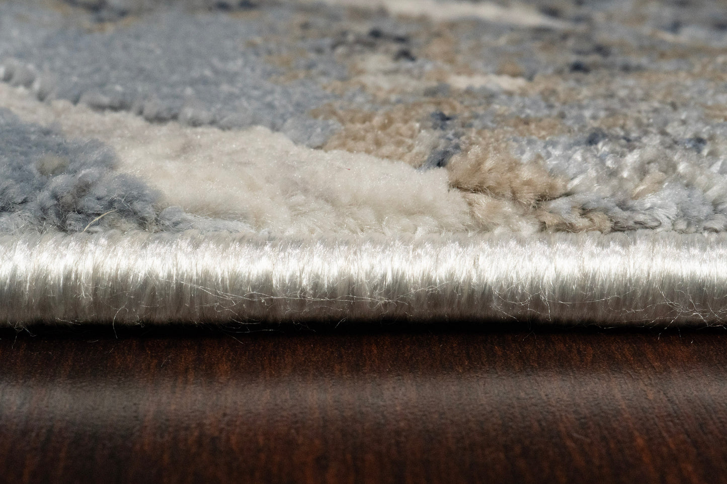 Castilla Modern Grey/Blue Distressed Medium Pile Rug