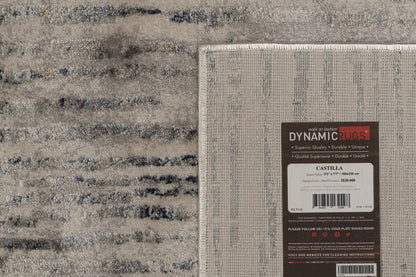 Castilla Modern Grey/Multi Distressed Medium Pile Rug