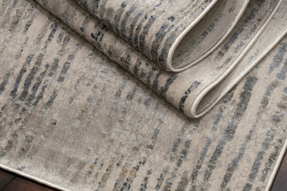Castilla Modern Grey/Multi Distressed Medium Pile Rug