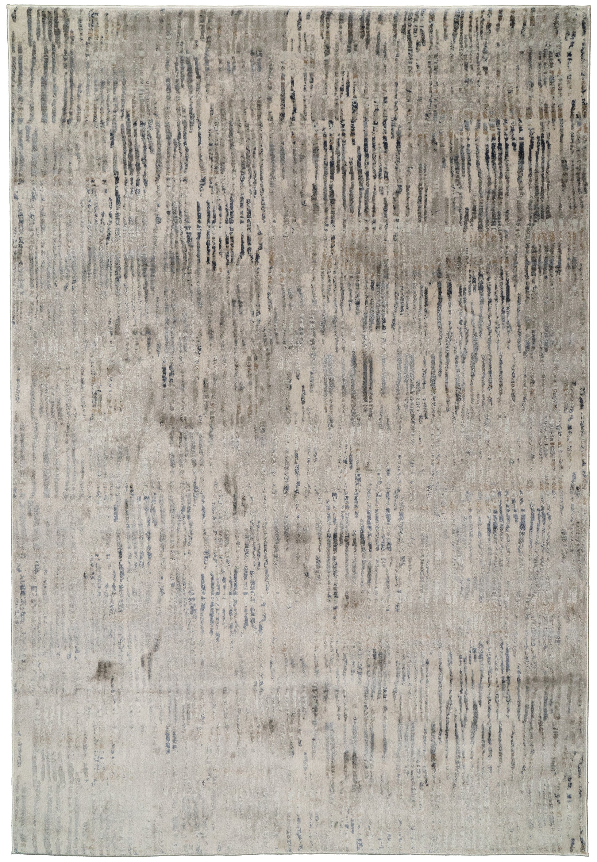 Castilla Modern Grey/Multi Distressed Medium Pile Rug