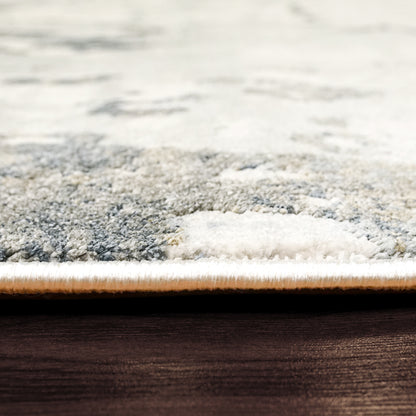 Castilla Modern Ivory/Beige Distressed Medium Pile Rug