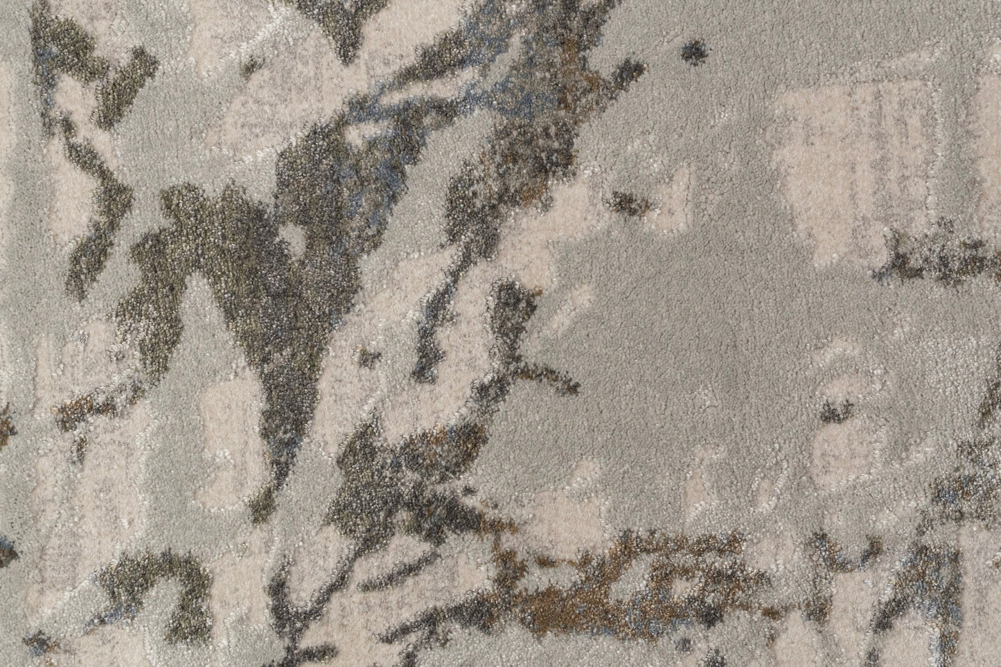 Castilla Modern Ivory/Grey Distressed Medium Pile Rug