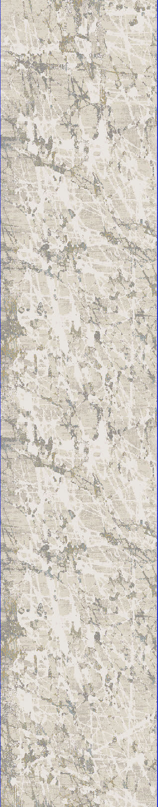 Castilla Modern Ivory/Grey Distressed Medium Pile Rug