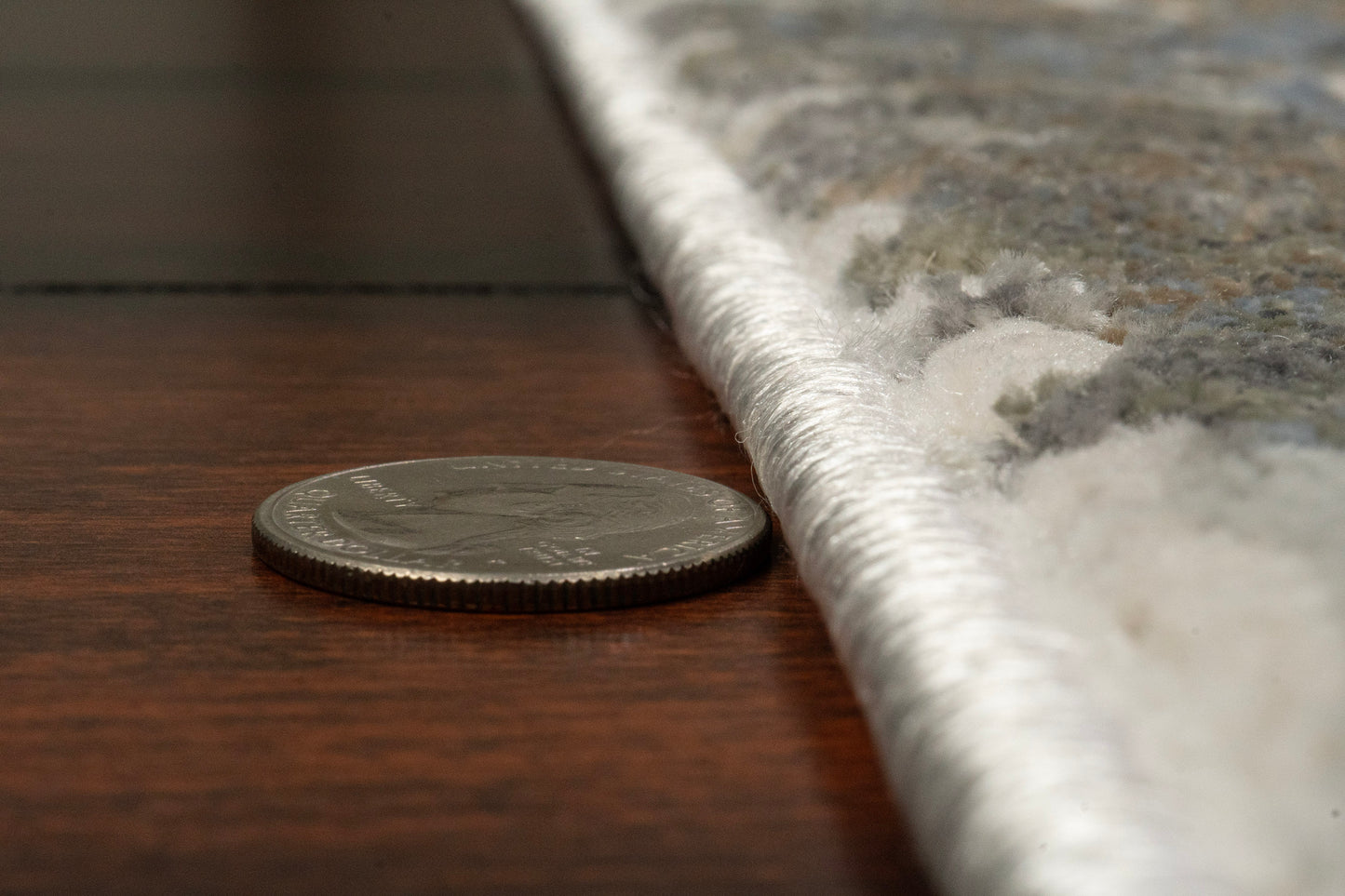 Castilla Modern Ivory/Grey Distressed Medium Pile Rug