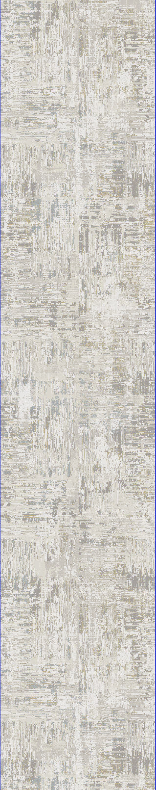 Castilla Modern Ivory/Grey Distressed Medium Pile Rug