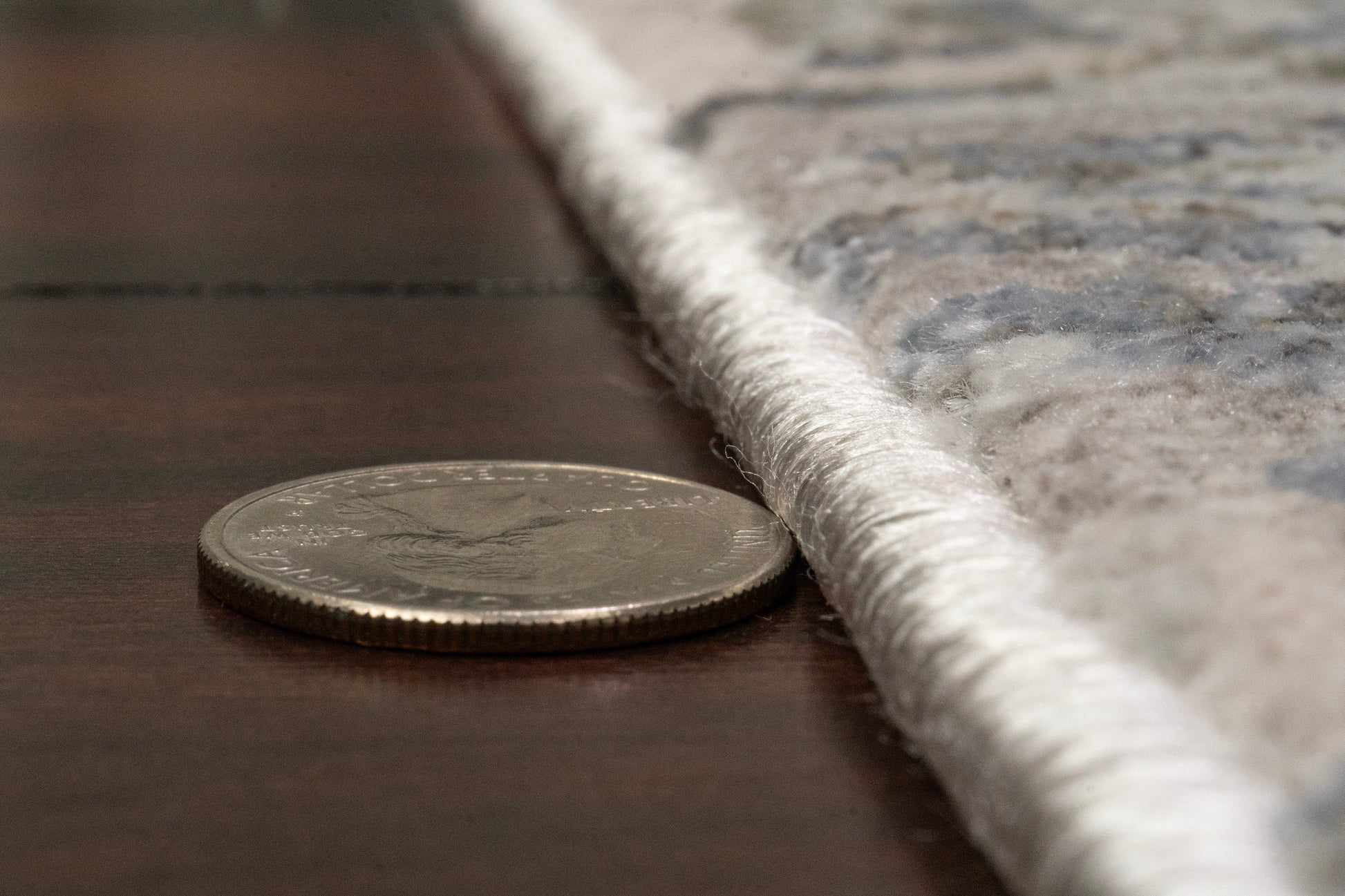 Castilla Modern Ivory/Grey Distressed Medium Pile Rug