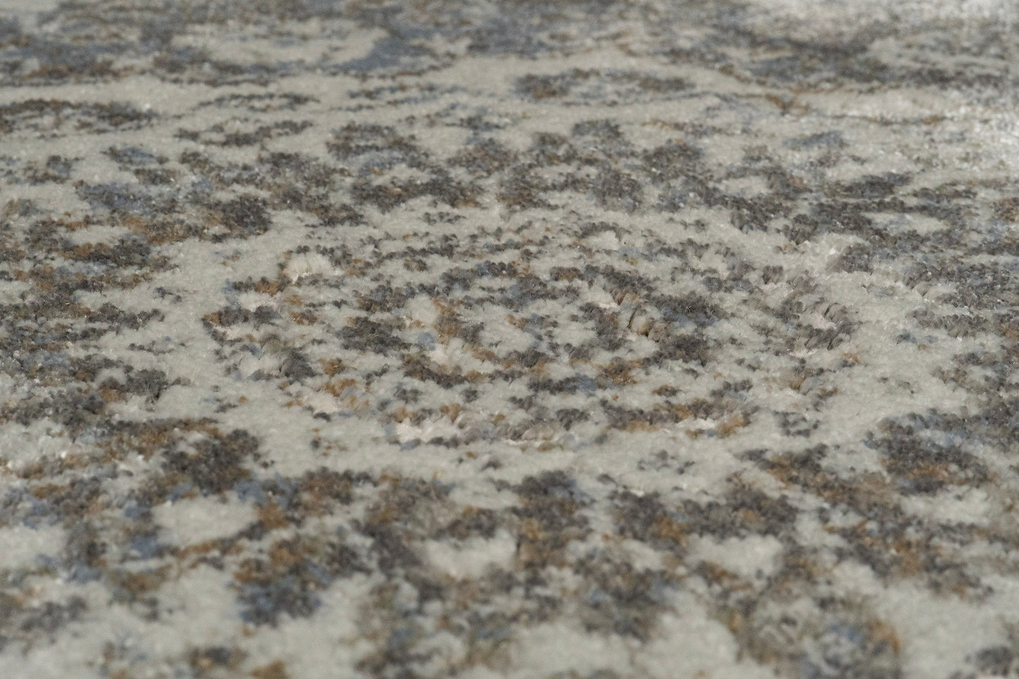 Castilla Modern Light Grey Distressed Medium Pile Rug