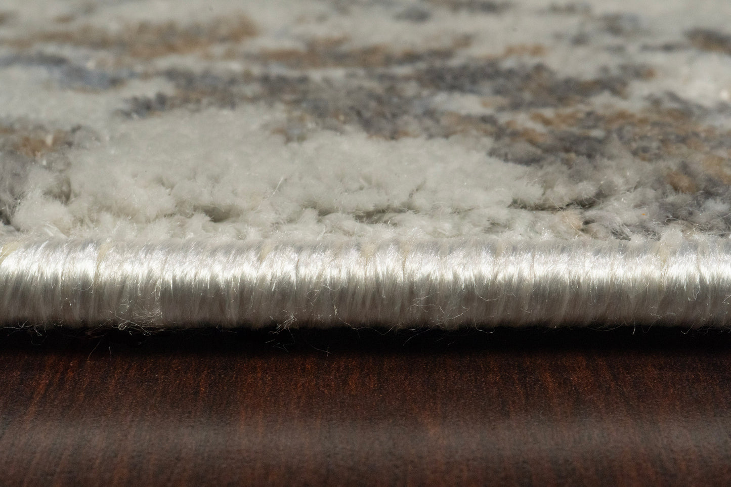 Castilla Modern Light Grey Distressed Medium Pile Rug