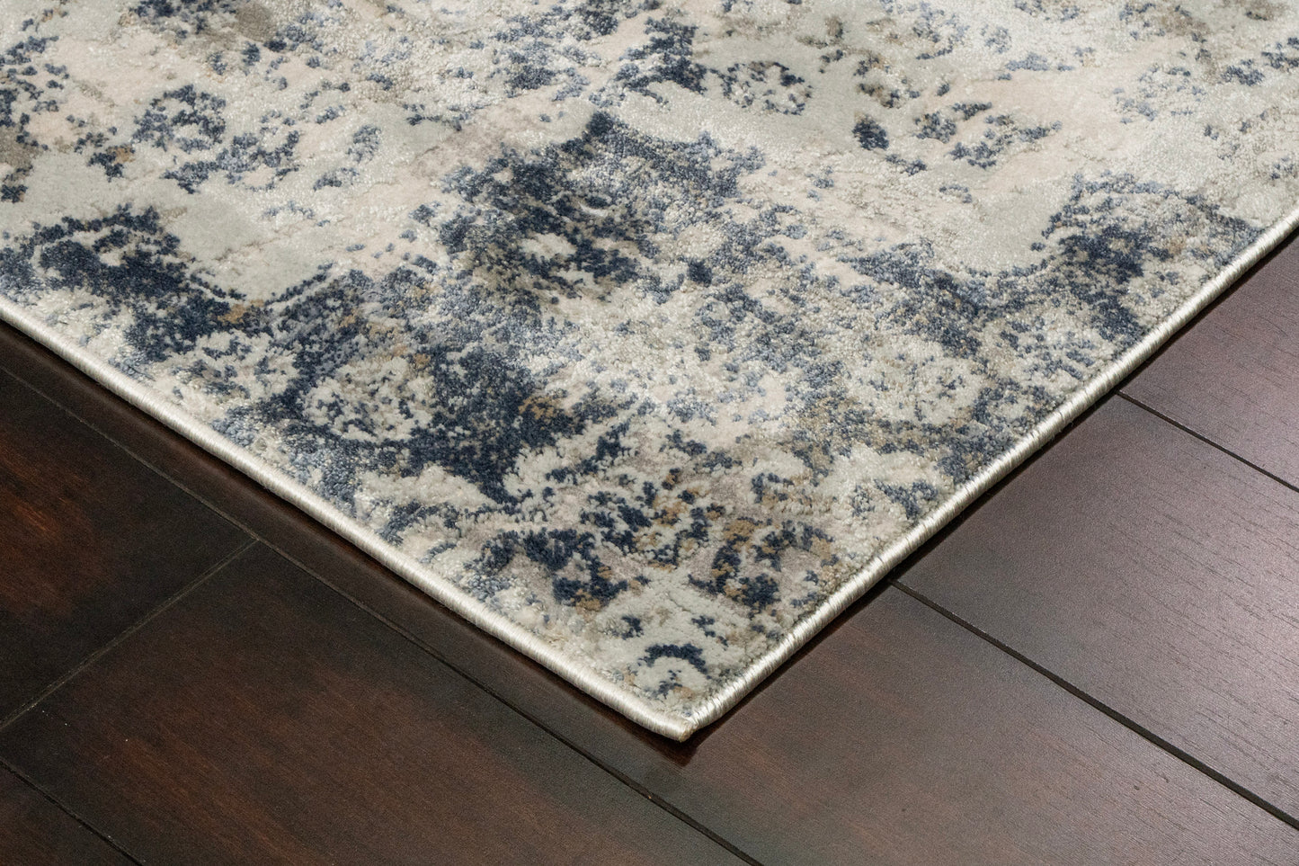 Castilla Modern Grey/Blue Distressed Medium Pile Rug