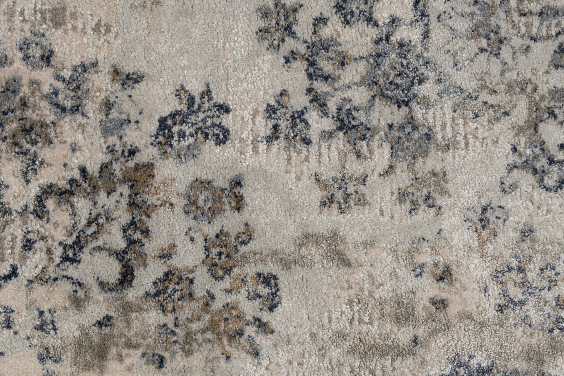 Castilla Modern Grey/Blue Distressed Medium Pile Rug