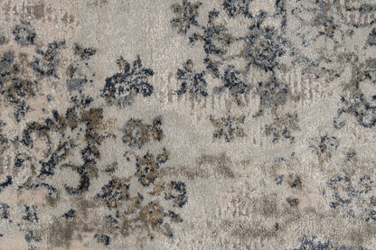 Castilla Modern Grey/Blue Distressed Medium Pile Rug
