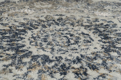 Castilla Modern Grey/Blue Distressed Medium Pile Rug
