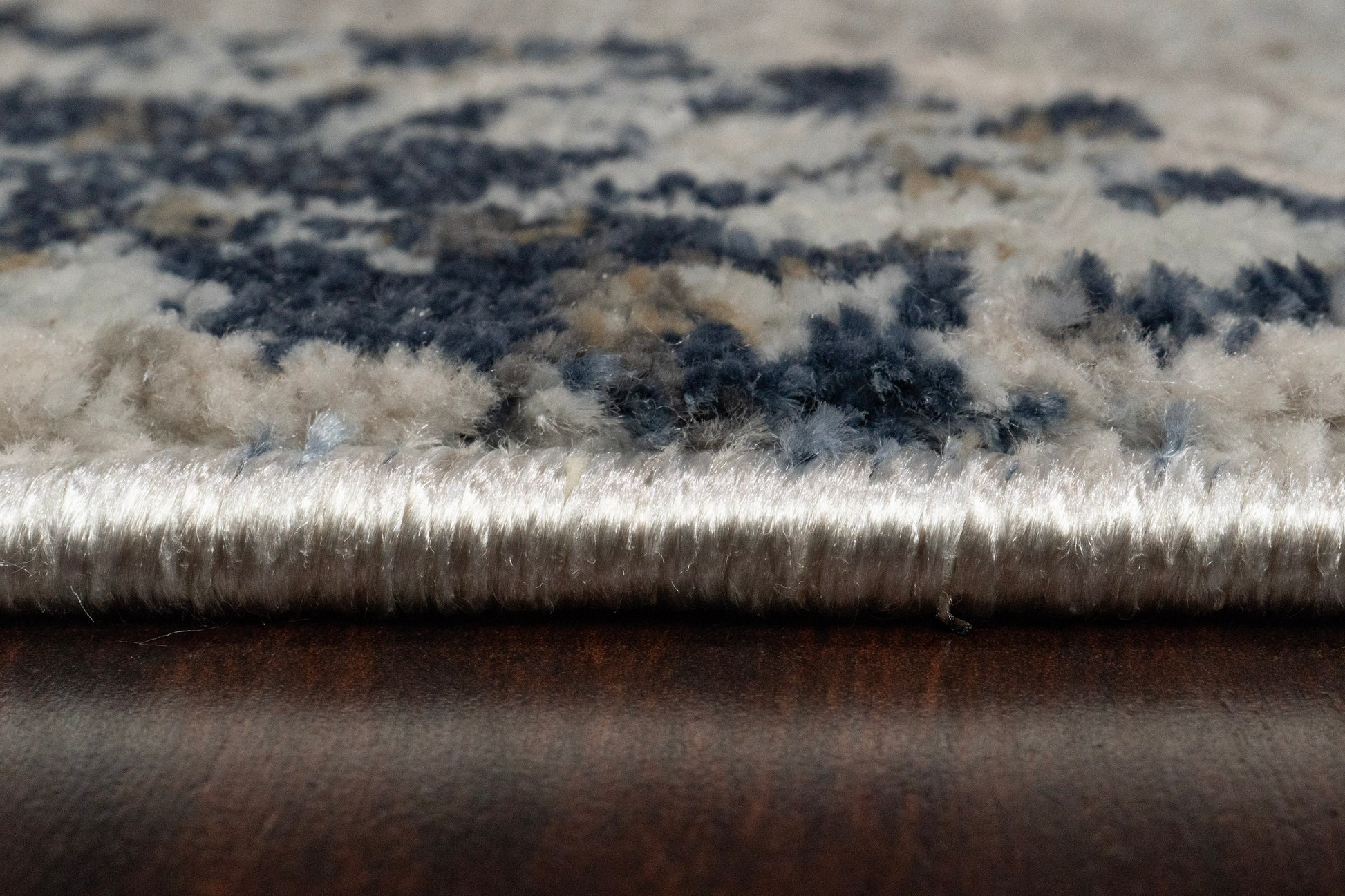 Castilla Modern Grey/Blue Distressed Medium Pile Rug