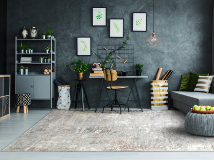 Couture Contemporary Grey Abstract Medium Pile Rug
