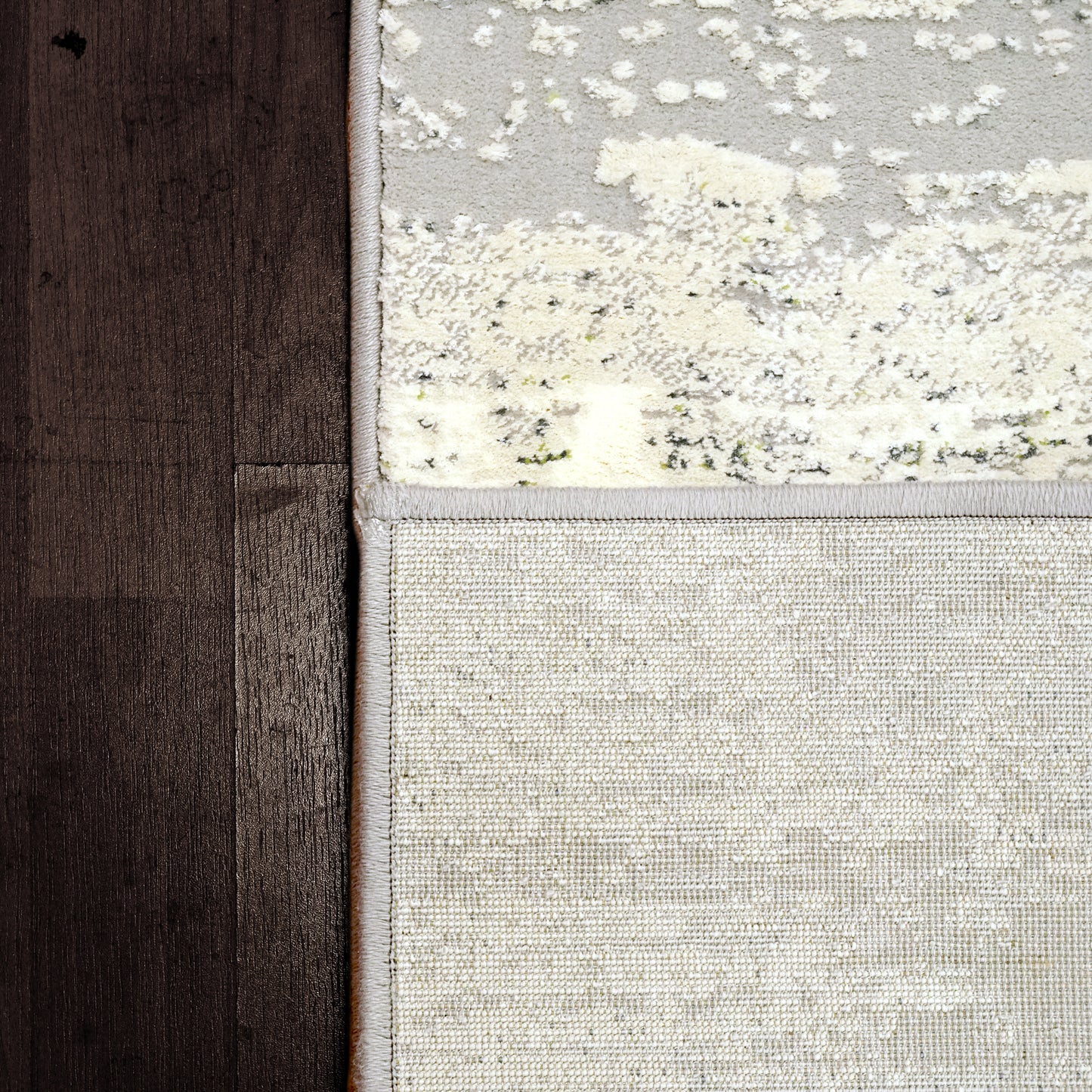 Couture Contemporary Ivory/Grey Abstract Medium Pile Rug