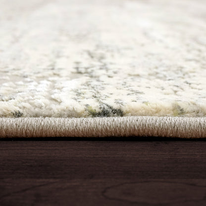 Couture Contemporary Ivory/Grey Abstract Medium Pile Rug