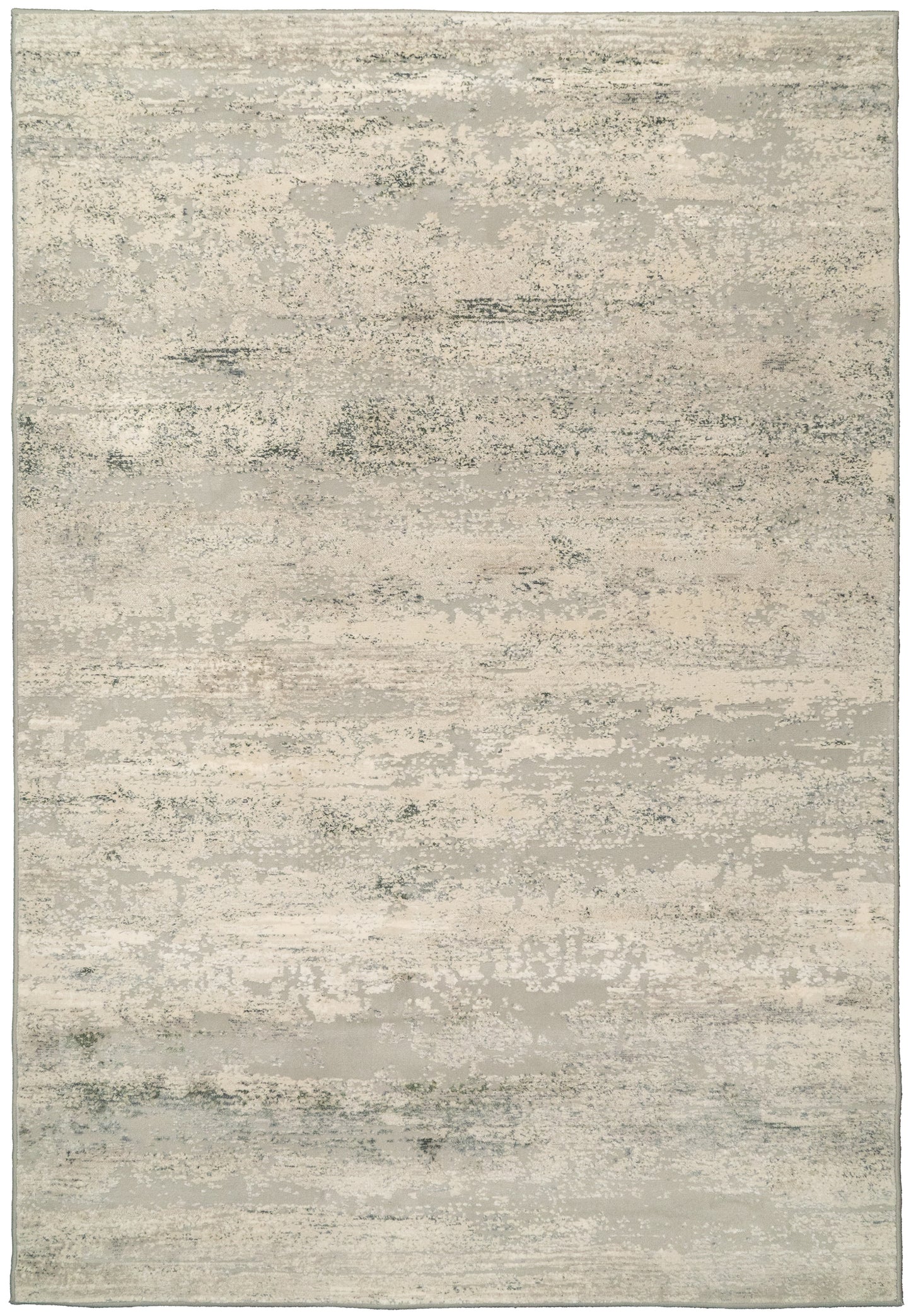 Couture Contemporary Ivory/Grey Abstract Medium Pile Rug
