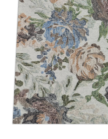 Daisy Transitional Ivory/Multi Floral Medium Pile Rug