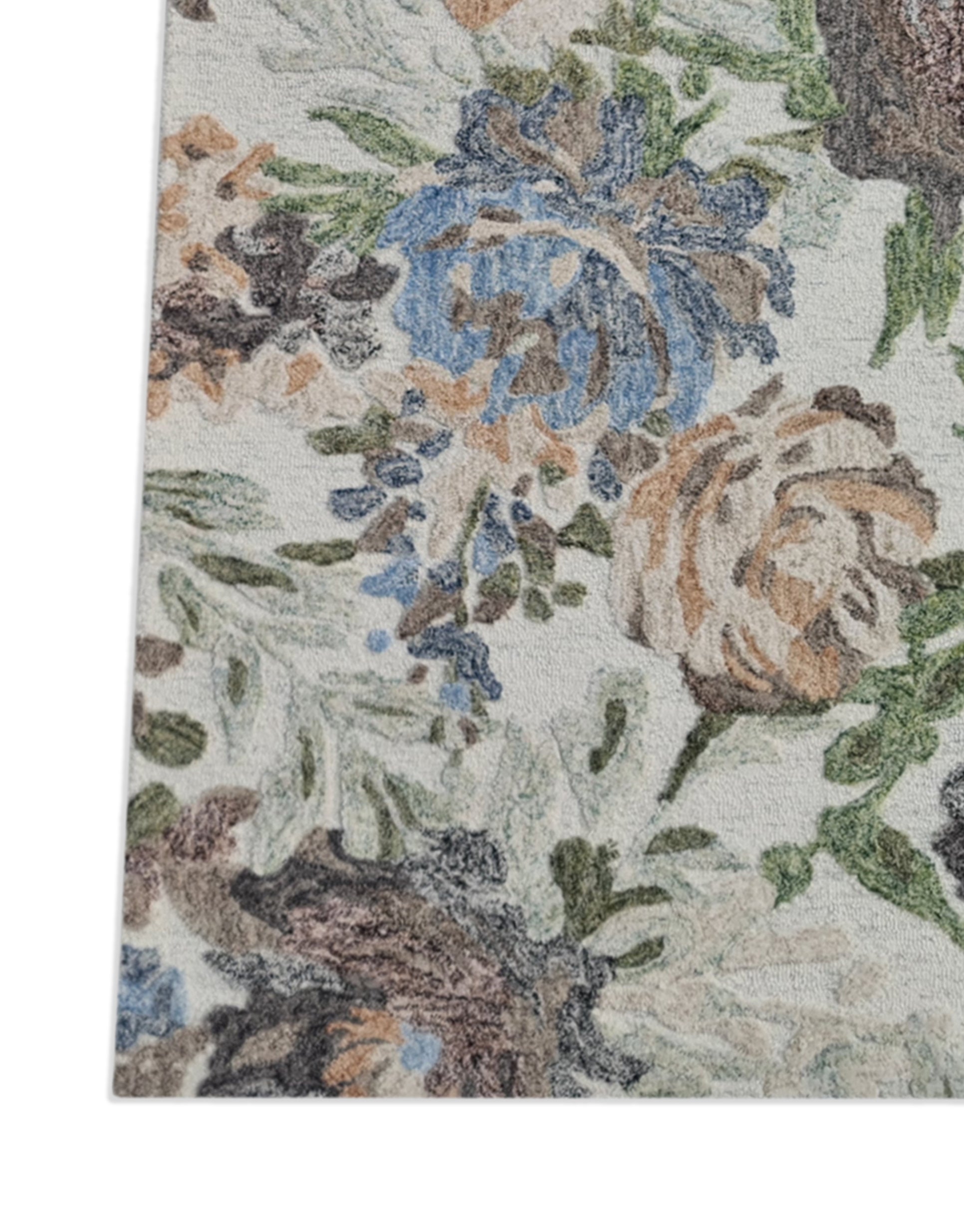 Daisy Transitional Ivory/Multi Floral Medium Pile Rug