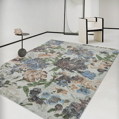 Daisy Transitional Ivory/Multi Floral Medium Pile Rug