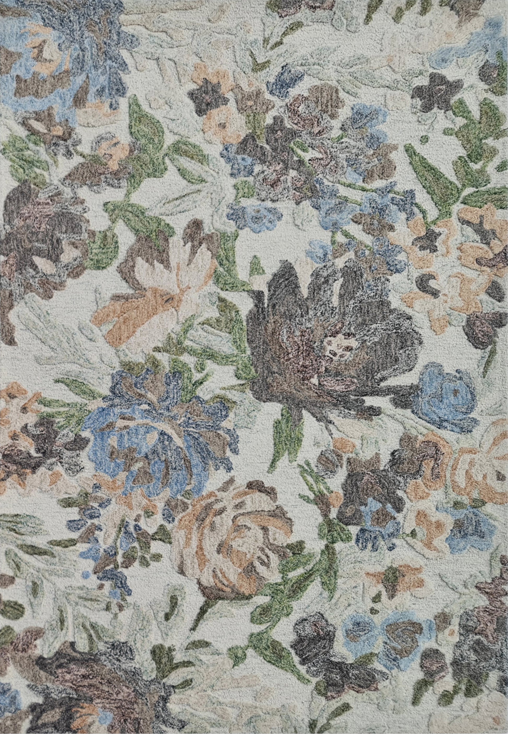 Daisy Transitional Ivory/Multi Floral Medium Pile Rug