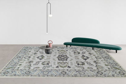 Daisy Transitional Sage/Multi Floral Medium Pile Rug