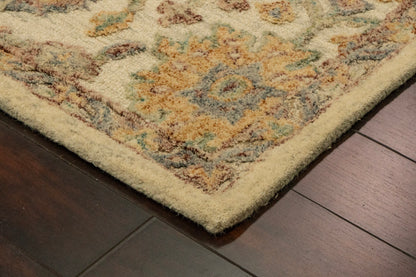 Daisy Transitional Ivory/Multi Floral Medium Pile Rug