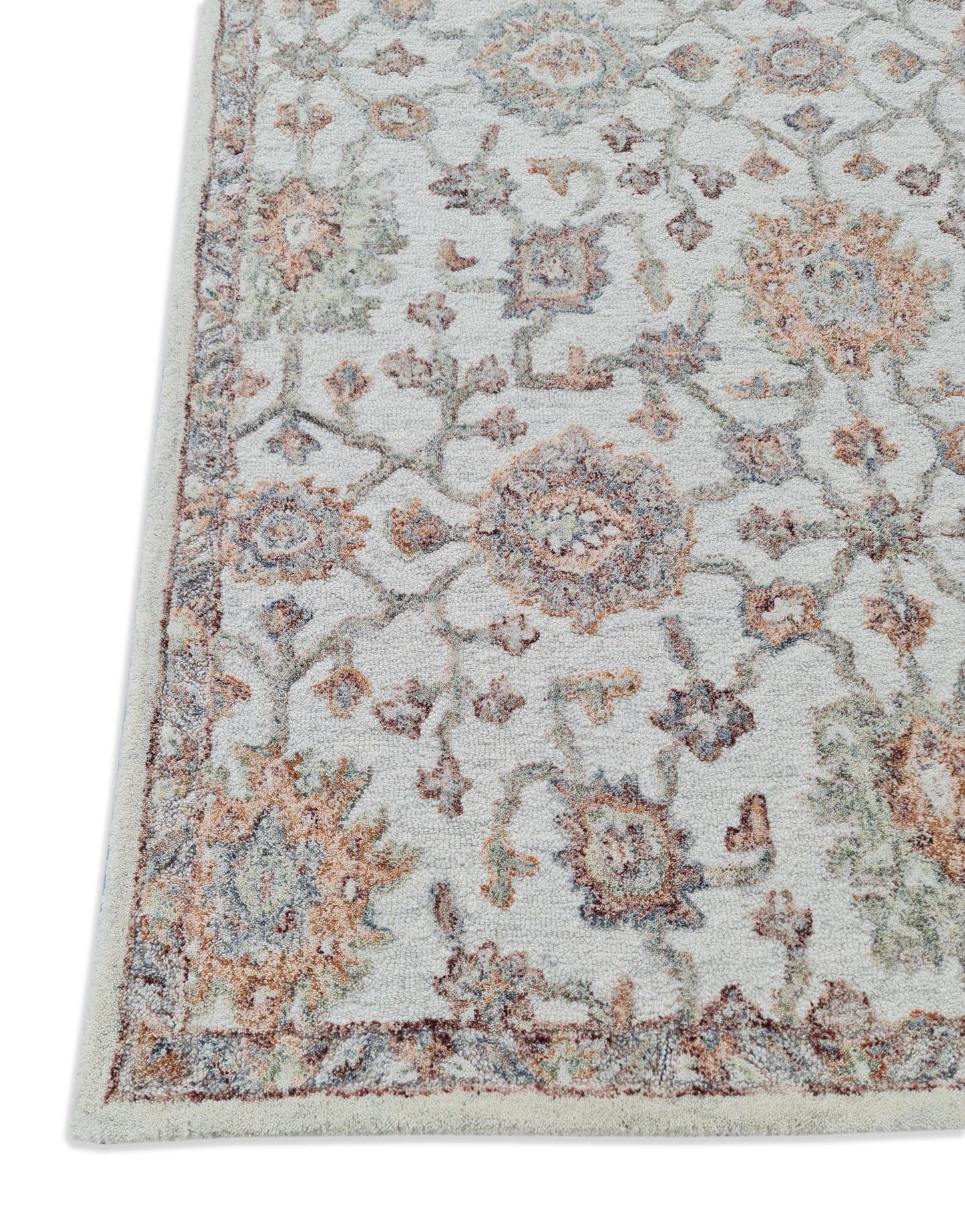 Daisy Transitional Ivory/Multi Floral Medium Pile Rug