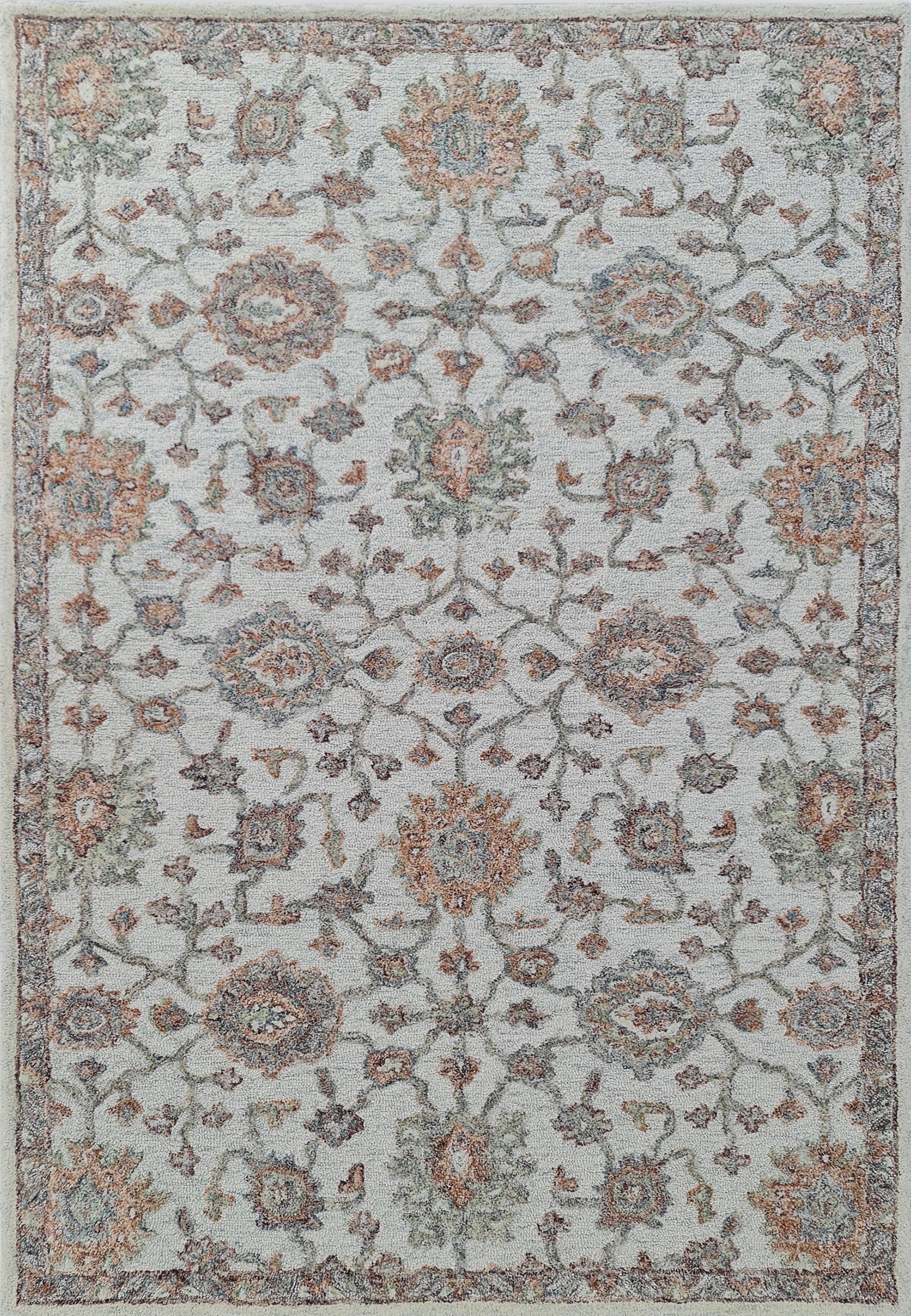 Daisy Transitional Ivory/Multi Floral Medium Pile Rug