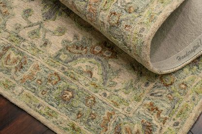 Daisy Traditional Beige/Multi Floral Medium Pile Rug