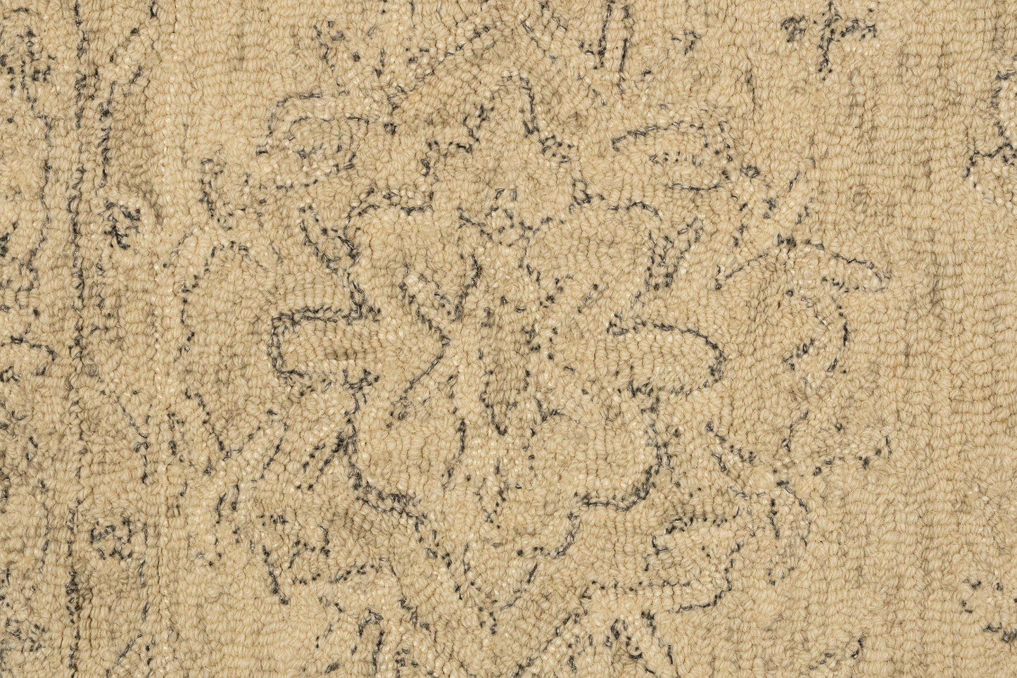 Daisy Traditional Ivory Floral Medium Pile Rug