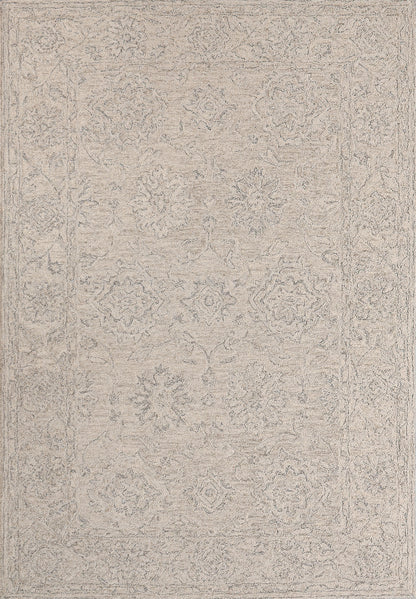 Daisy Traditional Ivory Floral Medium Pile Rug