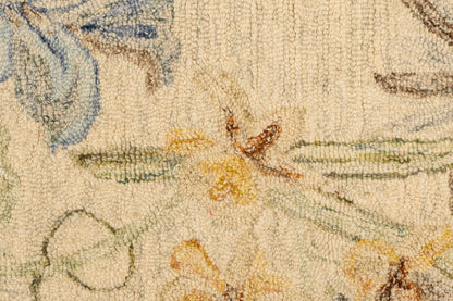 Daisy Transitional Ivory/Multi Floral Medium Pile Rug