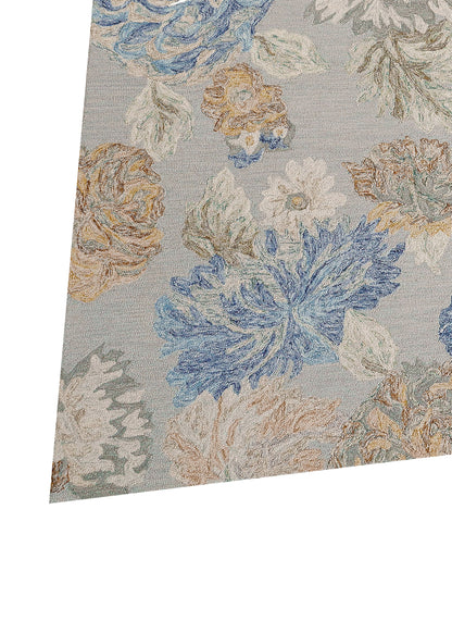 Daisy Transitional Sage/Multi Floral Medium Pile Rug