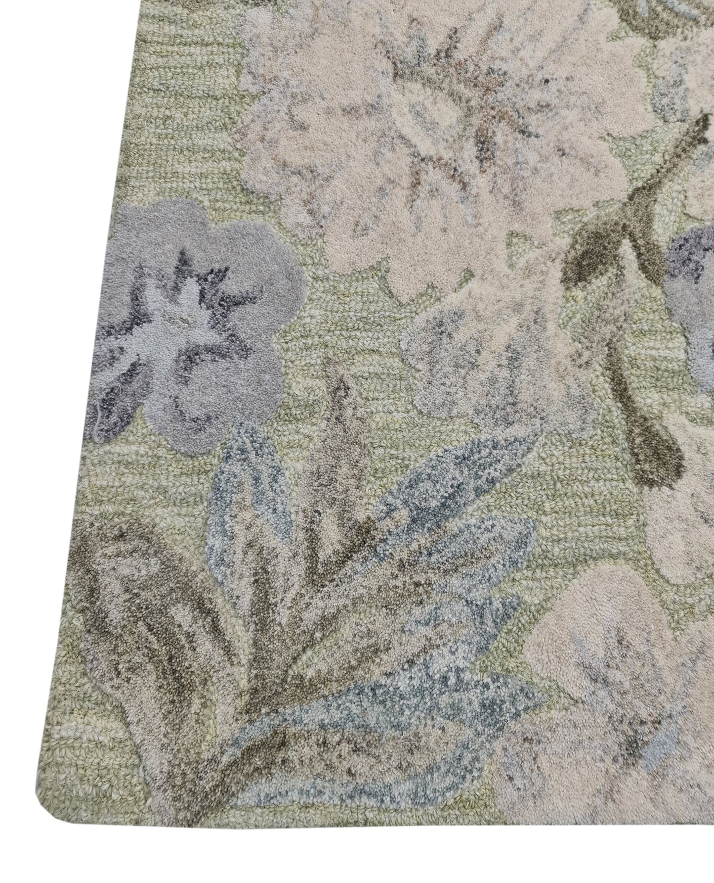 Daisy Modern Light Green/Multi Floral Medium Pile Rug