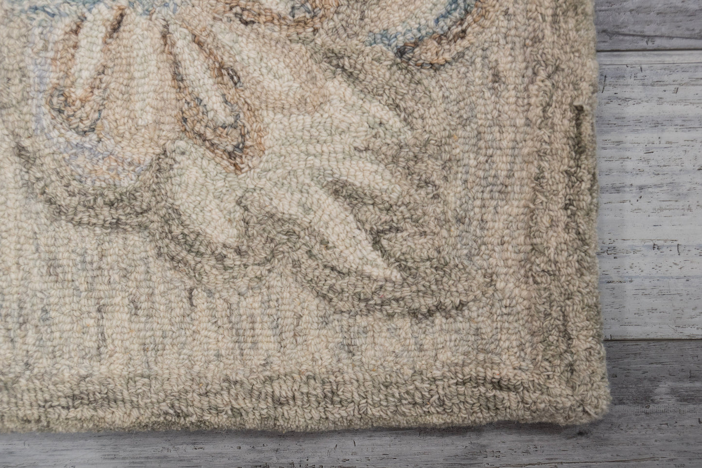 Daisy Modern Grey/Blue Floral Medium Pile Rug