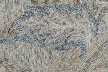 Daisy Modern Grey/Blue Floral Medium Pile Rug