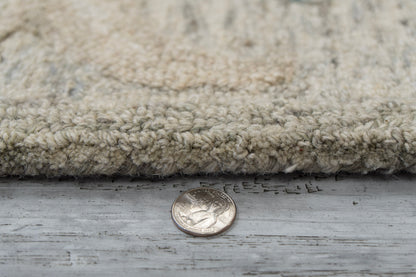 Daisy Modern Grey/Blue Floral Medium Pile Rug