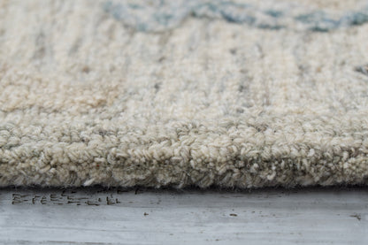 Daisy Modern Grey/Blue Floral Medium Pile Rug