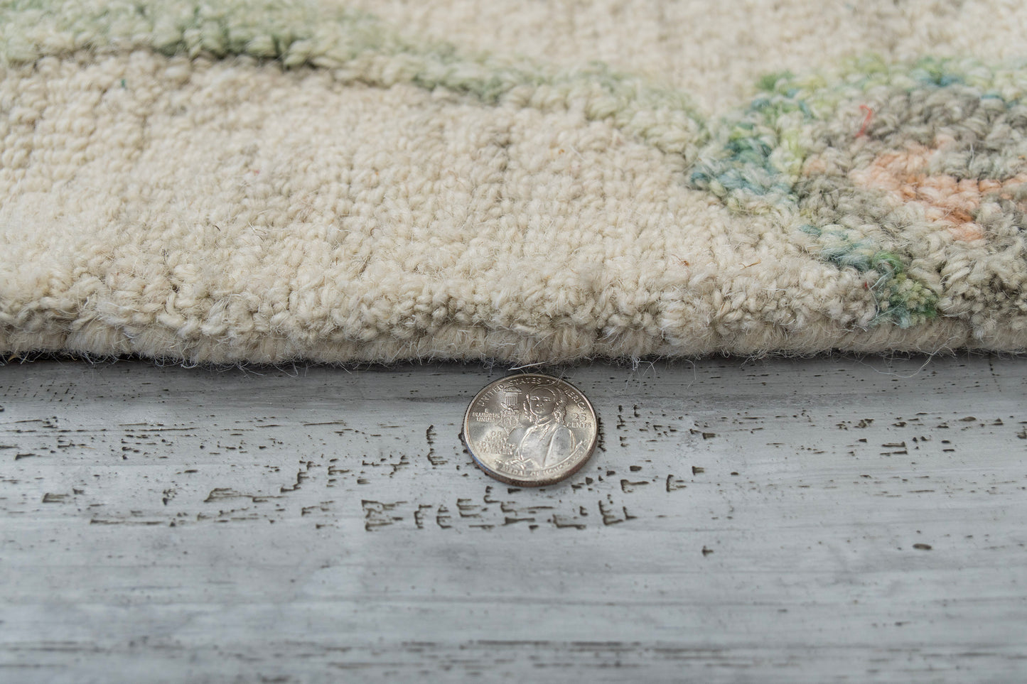 Daisy Modern Beige/Sage/Rust Floral Medium Pile Rug