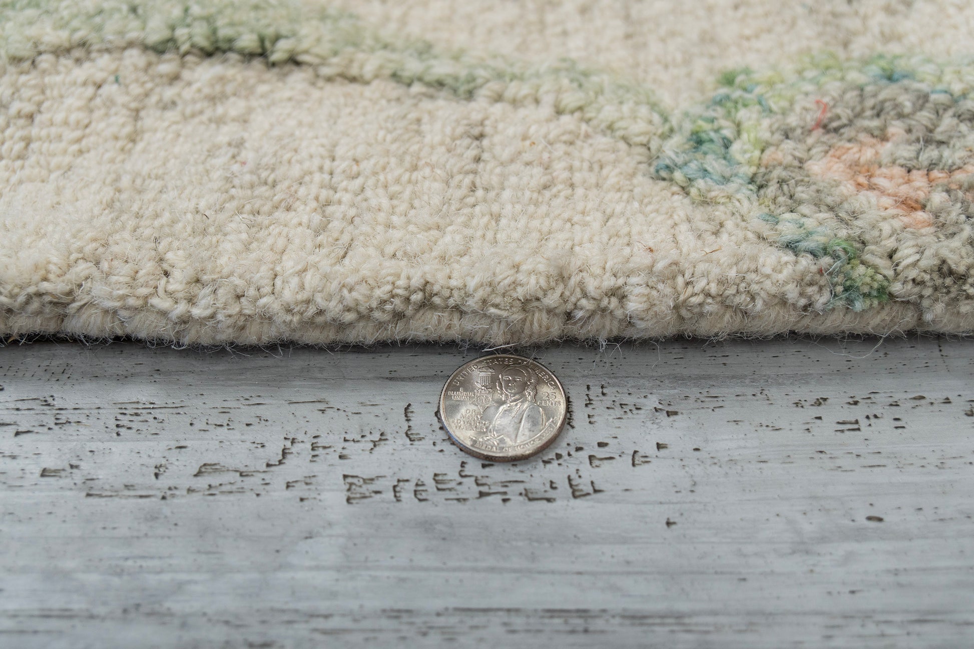 Daisy Modern Beige/Sage/Rust Floral Medium Pile Rug