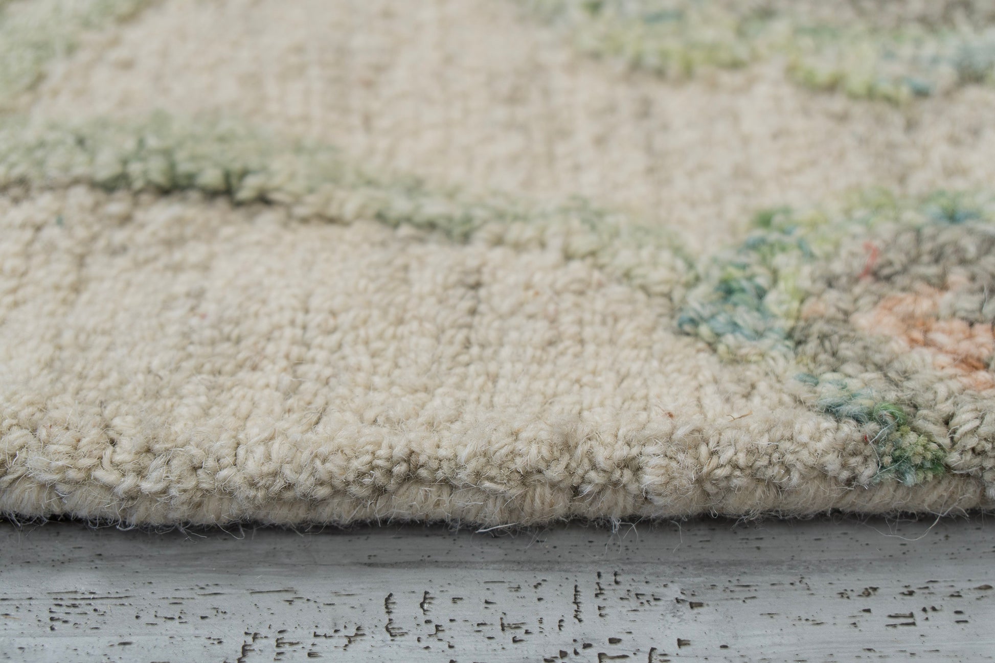 Daisy Modern Beige/Sage/Rust Floral Medium Pile Rug