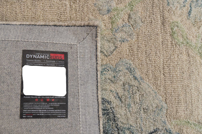 Daisy Modern Beige/Sage/Blue Floral Medium Pile Rug