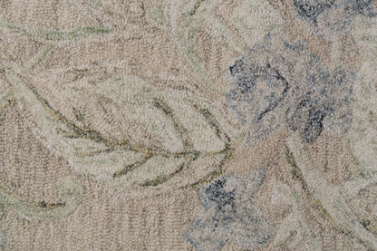 Daisy Modern Beige/Sage/Blue Floral Medium Pile Rug