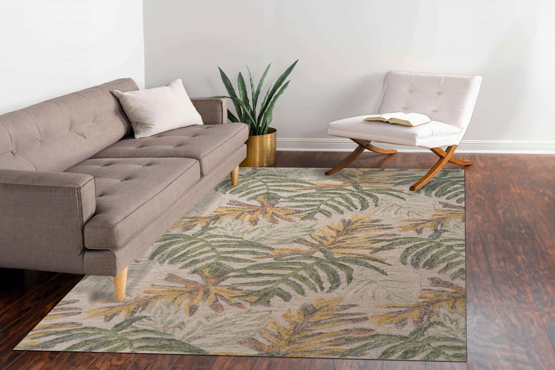 Daisy Modern Grey/Multi Floral Medium Pile Rug